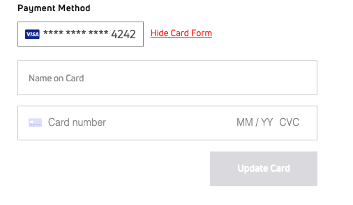 How do I update my payment method?